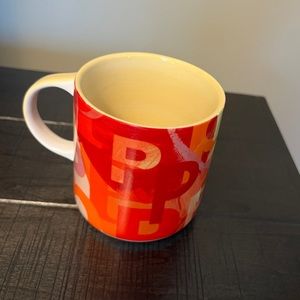 Anthropologie Monogrammed “P” Coffee Mug